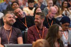 The UX Conference in September 2018 guests enjoying the talks
